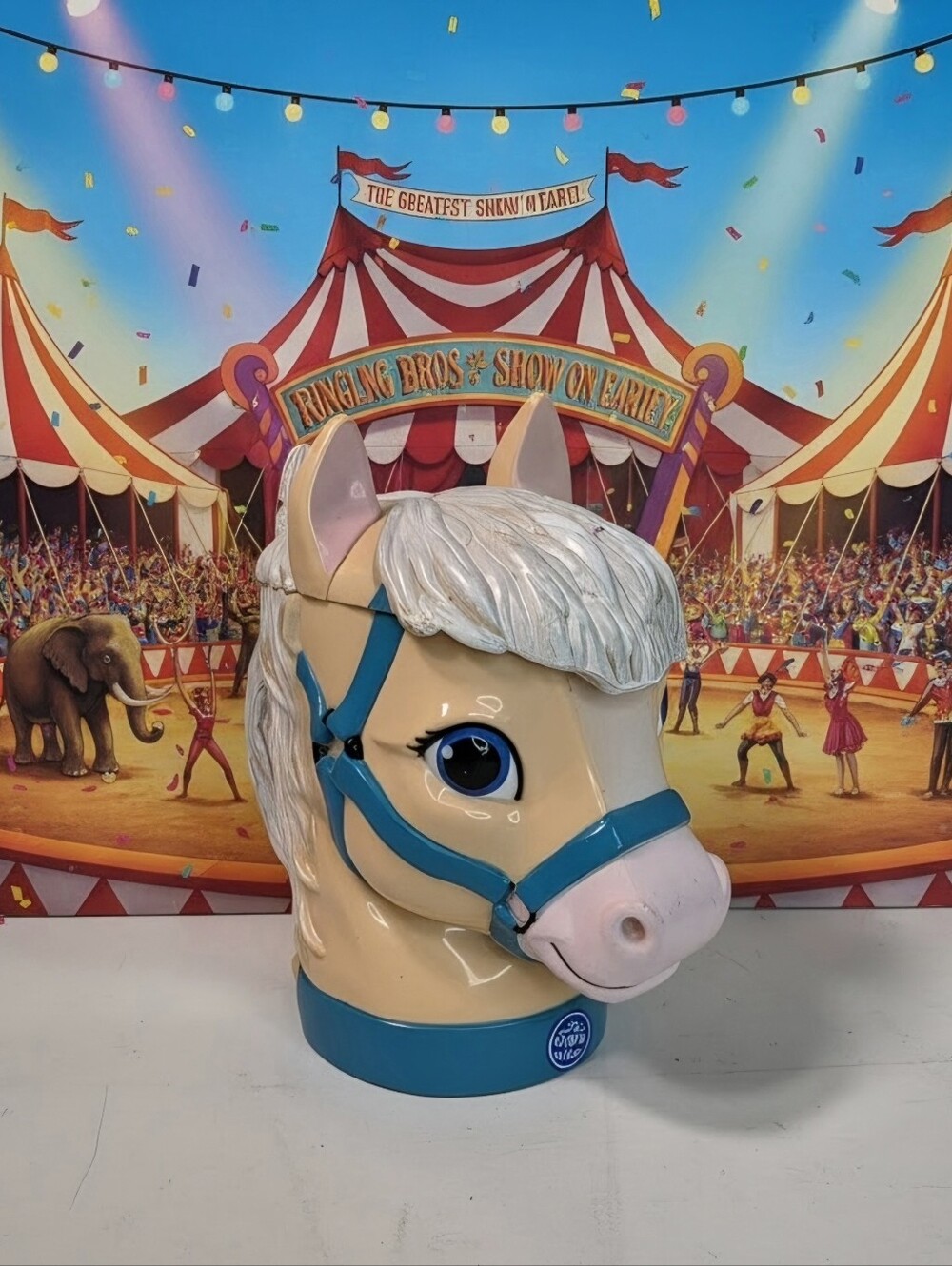 Ringling Bros Barnum & Bailey Circus Collectible - Pony Head Plastic Cup.